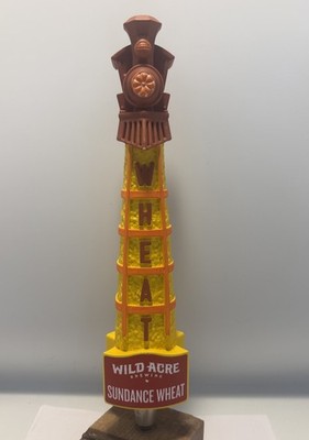 Beer Tap Handle Wild Acre Sundance Wheat Beer Tap Handle Figural Railroad Tap