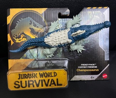 NEW Jurassic World Survival Frenzy Pack CHAMPSOSAURUS Dinosaur Figure Ships Fast