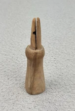 Antique Crow Call Hand Carved Wood Unknown Maker Whittled