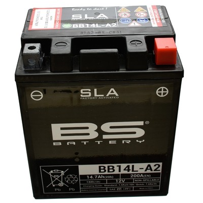 BS Batterie 12V 14AH YB14L-A2 Gel (für: Royal Enfield 450 Guerrilla ABS 24-25 )