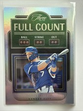 Bobby Witt Jr 2024 Panini Three & Two Full Count /99 Royals SP Insert