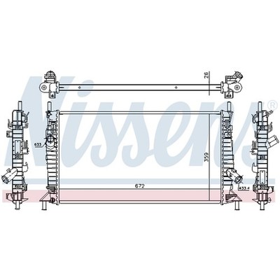   NISSENS RADIATOR ENGINE COOLING 1230987 NEW DE STOCK