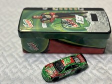 AUTOGRAPHED Jeremy Mayfield Diecast Dodge In Collectors Mountain Dew Tin