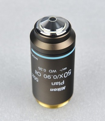 Nikon Mikroskop Plan 50x Öl Objektiv Lens M25 CFI Infinity Eclipse