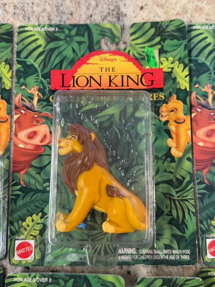 Set of 6 Mattel The Lion King Figures Simba, Timon, Rafiki, Pumbaa, Nala, Mufasa - Image 3 of 4