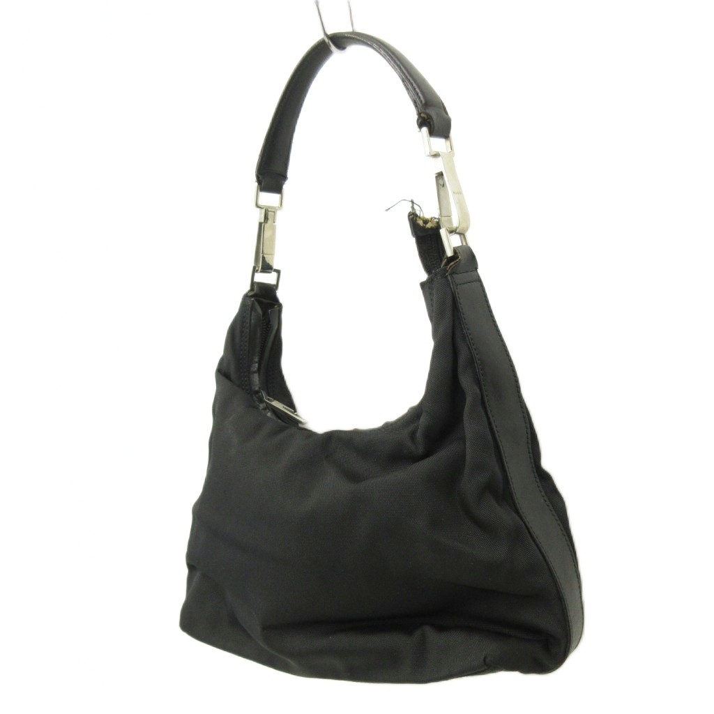 mini handbag lining all over pattern nylon black … - image 3