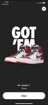 Jordan 1 Retro High OG Heritage 10M
