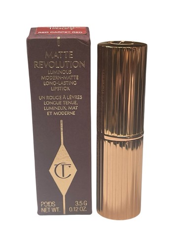 Charlotte Tilbury Matte Revolution Luminous Modern Lipstick ~ Red Carpet Red ~ - Picture 3 of 5