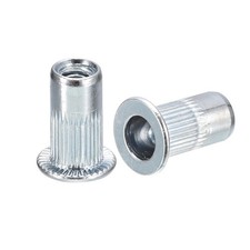 M4 Rivet Nuts, 50pcs Zinc Plated Carbon Steel Knurled Threaded Insert Nuts