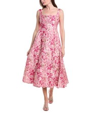 Adrianna Papell Jacquard Midi Dress Women's