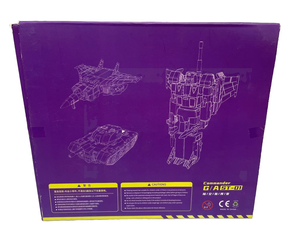 Star Toys G/A ST-01 Commander G1 3P Blitzwing Transformers Open Box - Image 4 of 4