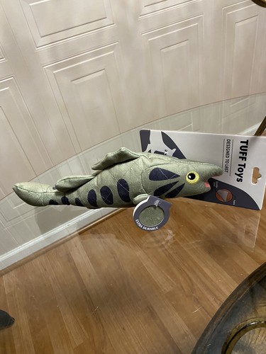 Jmle Tuff Toys Designed To Last Tender-Tuffs, Fish 12” Squeaker Very Durable - Picture 4 of 5