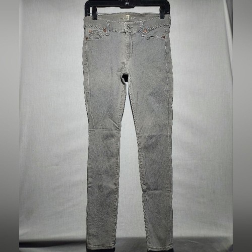 Jean 7 For All Mankind 'Gwenevere' - Coupe Skinny Chevilles - Taille 25 - Gris Charbon - Occasion Porté 1 Fois