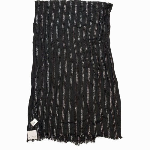 Liz Claiborne schwarz metallic Streifen Schal Einheitsgröße Faust Most - Bild 4 von 6