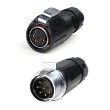 CNLINKO 8 Pin 15A Power Connector Cable to Cable Extension Waterproof IP67