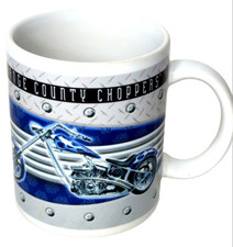 Orange County Choppers® New York Coffee Mug Cup Blue Chopper