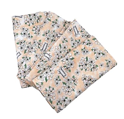SET of 4 Cotton Cloth Napkins ~ Features Flowering Dogwood floral pattern
