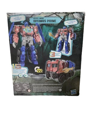 HASBRO Transformers Optimus Prime F3939 - Figura 25cm 3-in-1 Con Luci E Suoni, Modalità Bestia Leone