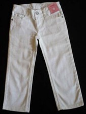 NWT GYMBOREE Girls Jeans 4 Classic Straight Leg White Denim MSRP 29.75 