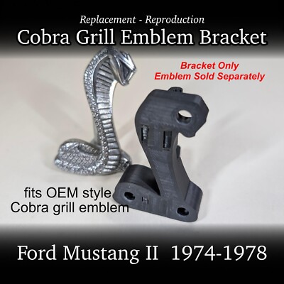 Mustang II Cobra Grill Emblem Bracket - OE Style - Repro/Replacement -  74- 78