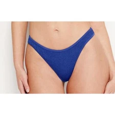 NWT Good American ALWAYS FITS CLASSIC BIKINI BOTTOM CAPRI BLUE  size-XXS/XS