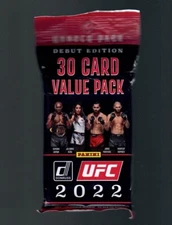2022 Donruss UFC Factory Sealed Value Cello Hanger Pack - NEW - 30 Cards
