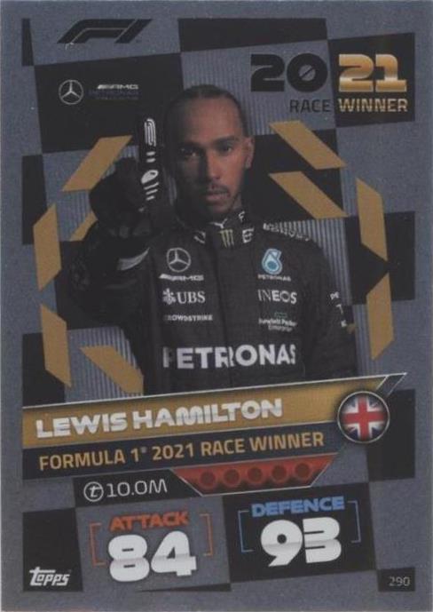 2022 Topps F1 Turbo Attax - Lewis Hamilton #290 - 1 of 1