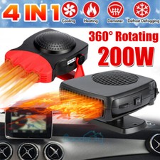 4 IN 1 12V Portable Car Heater Demister Electric Heating Fan Defogger Defroster