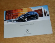 Mercedes A Class Sports Package Brochure 2005-2006