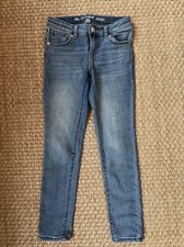Cat  Jack Skinny adjustable waist Jeans Girls Size 12 Blue Denim Pants
