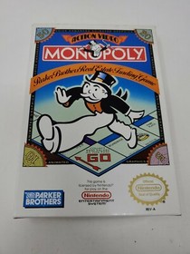 NINTENDO MONOPOLY (Nintendo NES Entertainment System , 1991, COMPLETE CIB) MINT!