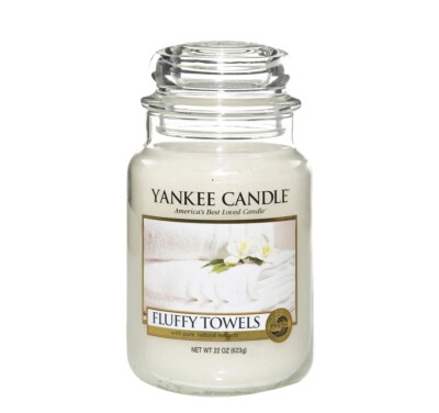 35,02 /kg- 6x Yankee Candle Große Duftkerze- Fluffy Towels   623g/bis zu 150 Std