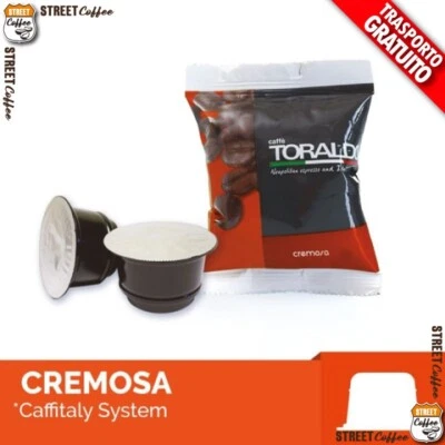 CAFFÈ TORALDO 100 200 300 400 1000 Capsule Compatibili Caffitaly caffè Italy Toraldo Cremosa