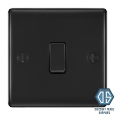 BG Nexus Matt Black Switches & Sockets Full Range Black Inserts Free Postage