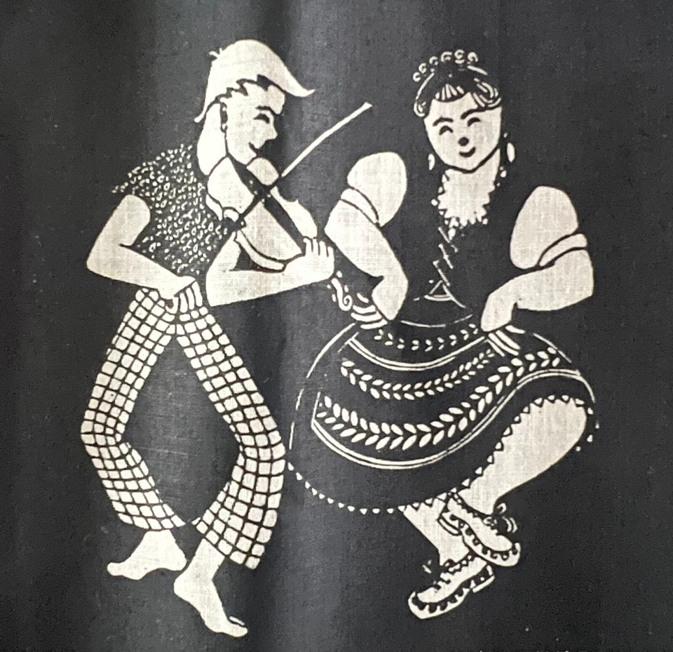 Vintage Folly Cove Designer Fiddle Dee Dee Placemat by Aino Clarke 1951