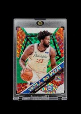 Joel Embiid - 2019-20 NBA Panini Will To Win Green Mosaic Prizm Holo 76ers - #17
