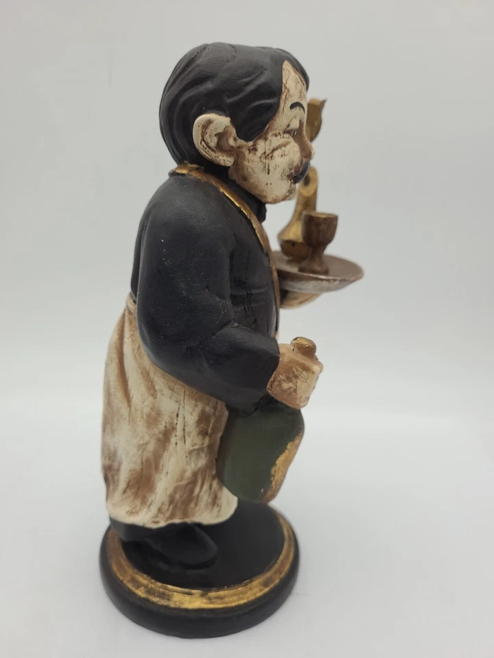 Estatuilla de cocina de mayordomo camarero para servir vino Sterling Industries de colección 9" Foto 4 de 4
