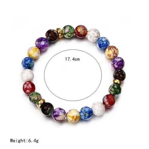 7 Chakra Beads Bracelet Natural Stone Yoga Reiki Healing Balance Bracelet Bangle - Picture 6 of 9