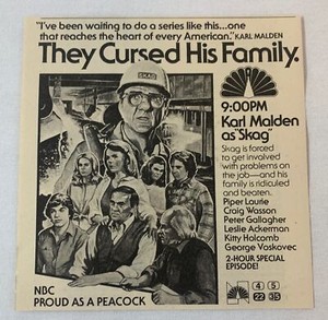 1980 NBC tv ad ~ SKAG they cursed his family