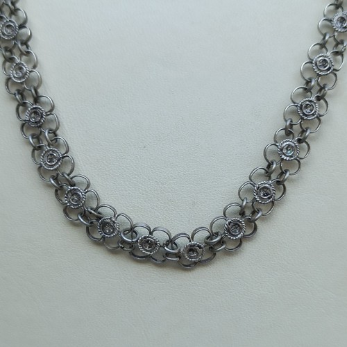 Antique Filigree Chain Necklace Ethnic Yemeni Collar Choker Silver 925 Vintage - 第 16/20 張圖片