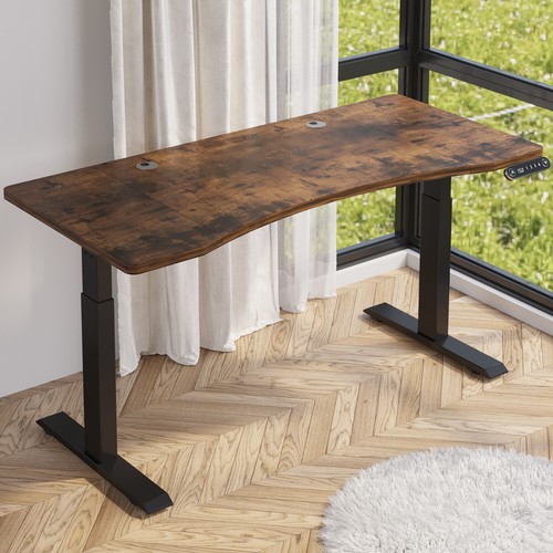 63" Modernchamp Dual Motor Height Adjustable Electric Standing Desk Home Office - Picture 2 of 11