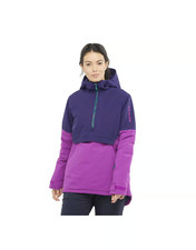 Salomon No Drama Ski Jacket Anorak Lc1823100 Astral Aura Medium Rrp £260