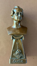Alte Kupfer Standbüste Goethe 18cm Figur Dichter u Denker um 1900-45 Dekoration