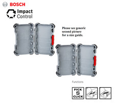 2 Bosch Impact control Pick And Click EMPTY CASE FOR SCREWDRIVER BITS / SETS   
