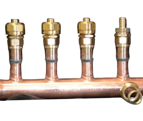 Compresión 11/4 ""Cobre colector 3/4". SOPORTE PEX (válvulas sin y sin salida) 2 bucles-12 bucle - Imagen 23 de 24
