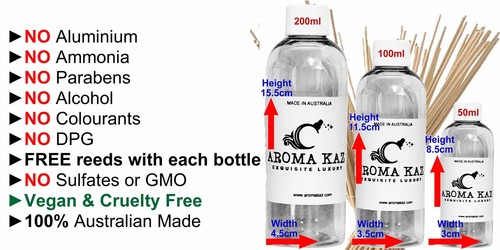 Creamy Tahitian Vanilla Diffuser Fragrance Oil Refill Air Freshener & Reeds - Picture 2 of 10