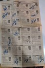 1998 Star Tribune Twins Capsules Signed Paper 14 Signatures 