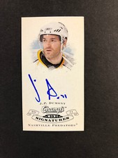 2008-09 Upper Deck Champs Mini Signatures #CS-JP J.P. Dumont Signed Auto