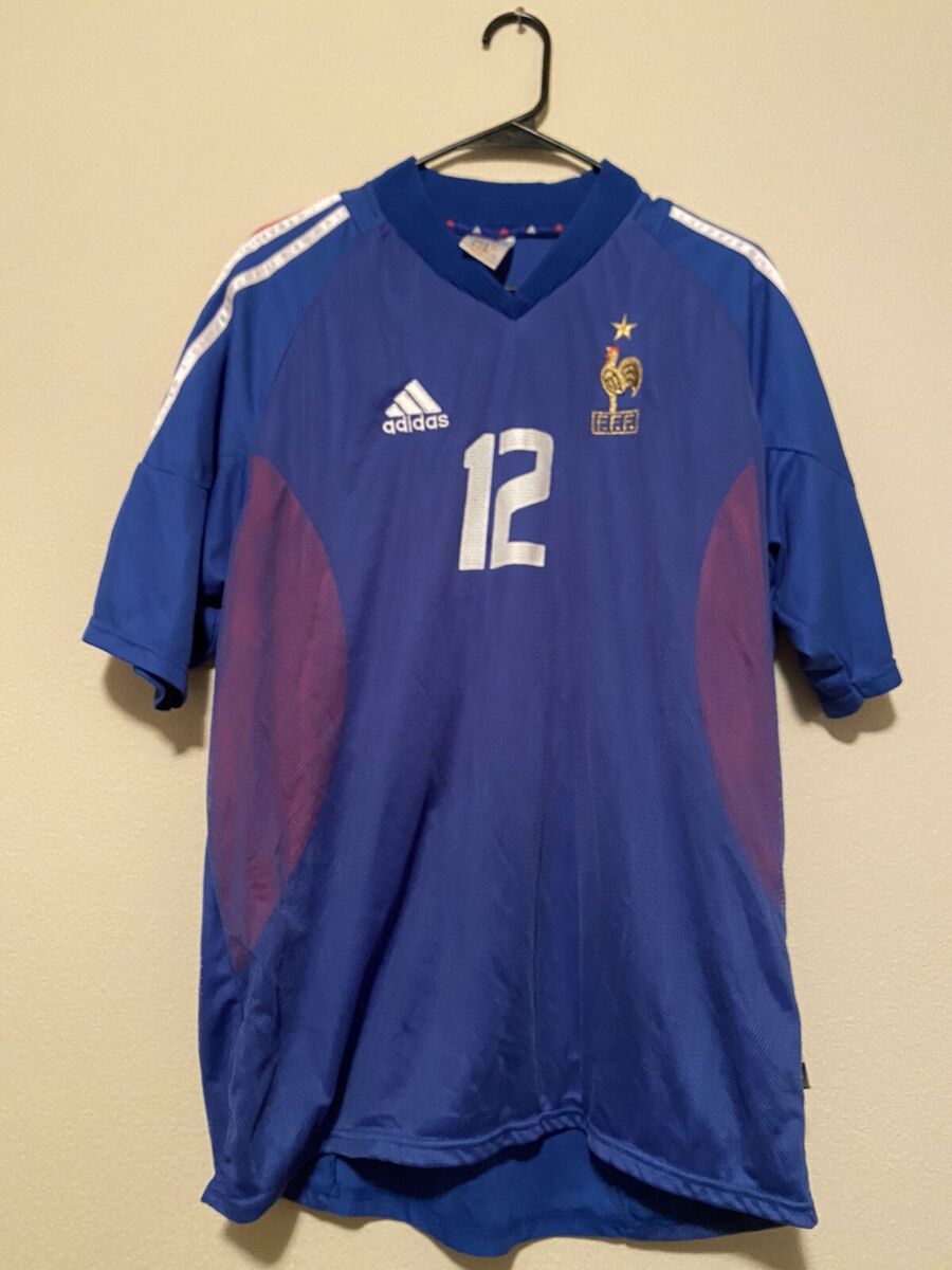 Vintage 2002 World Cup Adidas France Blue Home Jersey Vintage 2002 World Cup Adidas France Blue Home Jersey