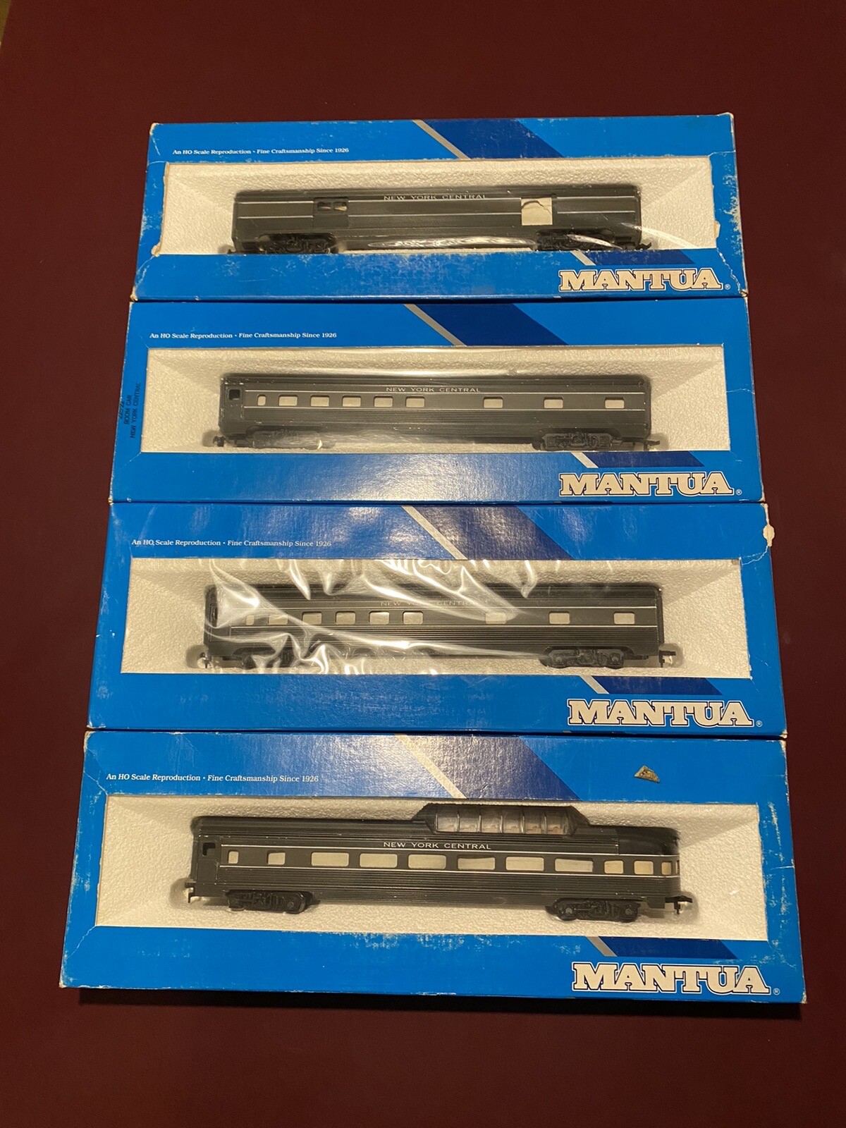 Lot Of 4 (four) New York Central Ho Scale Passenger Cars eBay